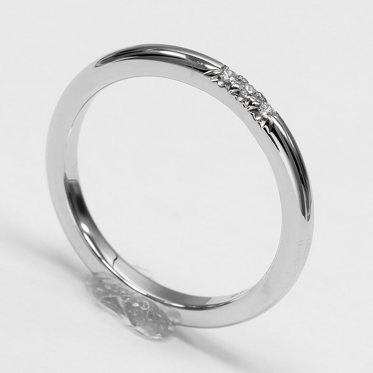 Tiffany & Co Forever Classic Band Platinum Diamond Ring — view 3