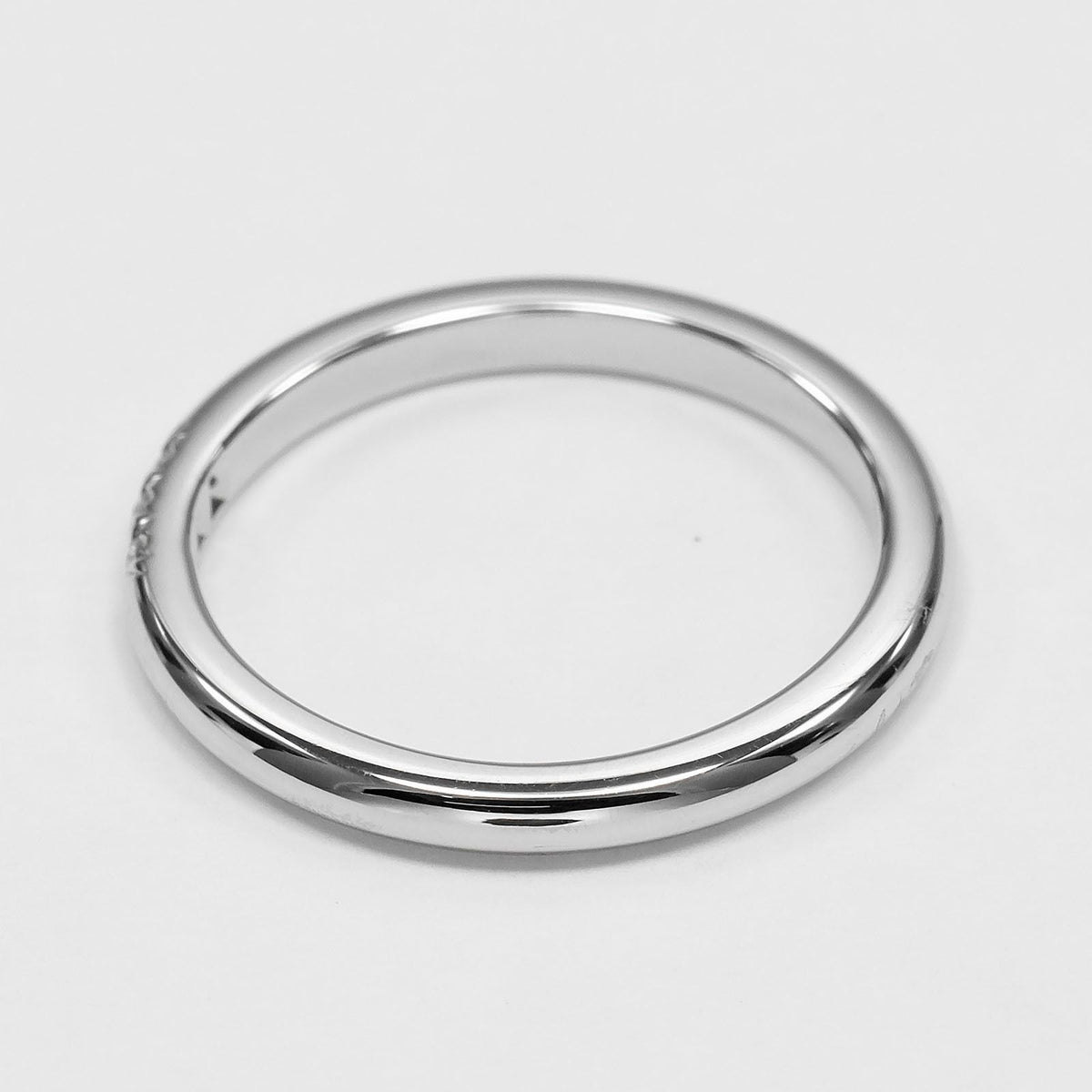 Tiffany & Co Forever Classic Band Platinum Diamond Ring — view 6