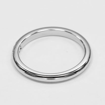 Tiffany & Co Forever Classic Band Platinum Diamond Ring — view 6