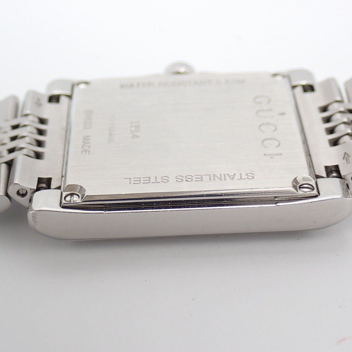 Gucci 138.4 Timeless Rectangle Quartz Watch Silver Dial SS Pawn — view 8