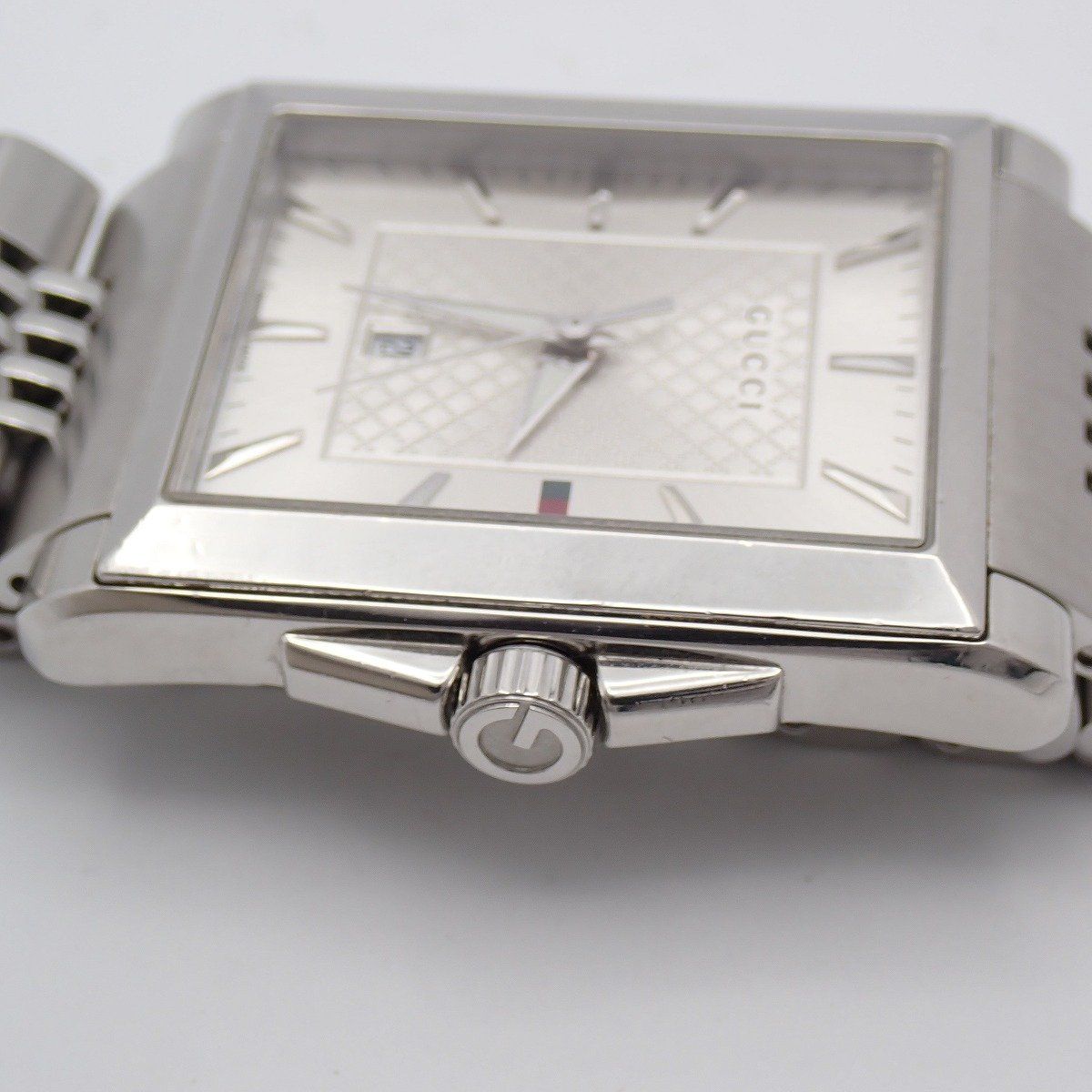 Gucci 138.4 Timeless Rectangle Quartz Watch Silver Dial SS Pawn — view 7