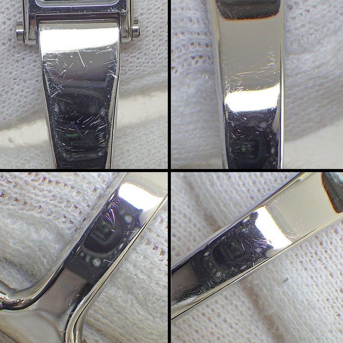 Gucci Watch Bracelet Horsebit Rectangular Black Dial SS Quartz Analog — view 8