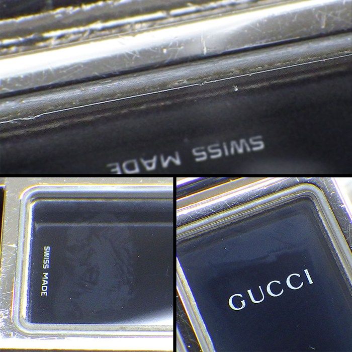 Gucci Watch Bracelet Horsebit Rectangular Black Dial SS Quartz Analog — view 5