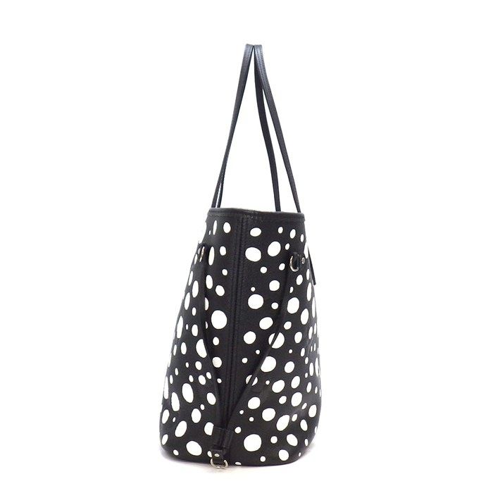 Louis Vuitton Tote Bag LV Yk Neverfull MM Yayoi Kusama Black White Monogram — view 3