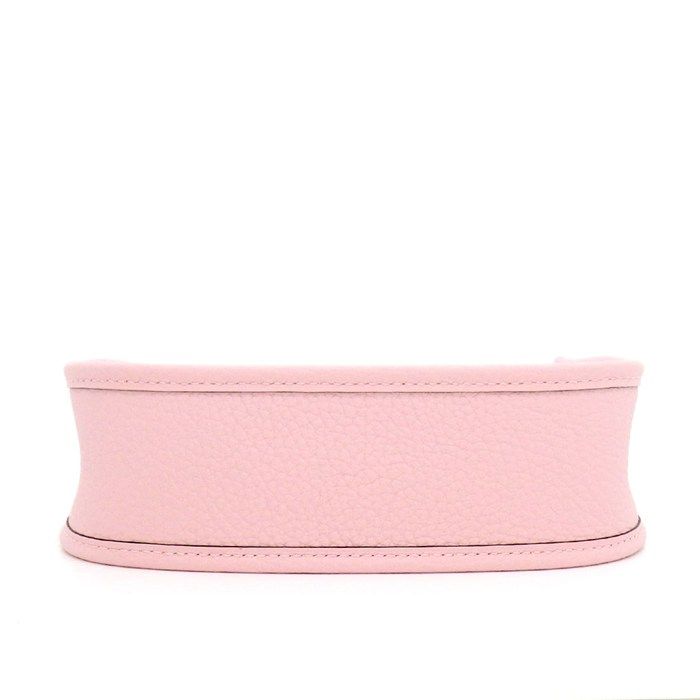 Hermes Shoulder Bag Evelyne TPM Amazon Rose Sakura Taurillon Clemence Silver — view 4