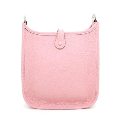 Hermes Shoulder Bag Evelyne TPM Amazon Rose Sakura Taurillon Clemence Silver — view 2