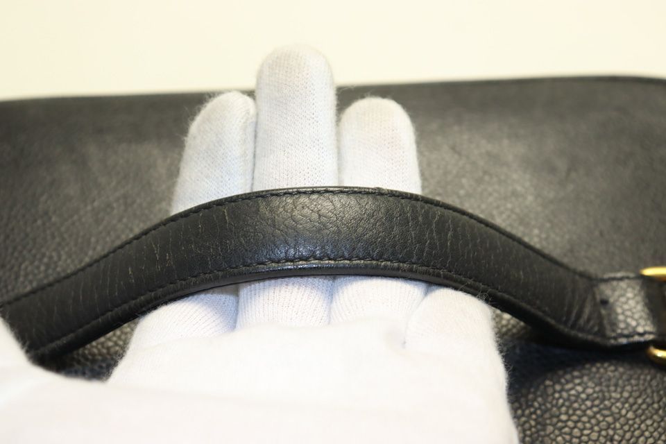 Chanel Caviar Leather Jumbo CC Logo GD Vanity Bag — view 5