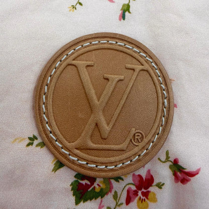 Louis Vuitton Floral Print Lining Monogram LV Leather Patch Down Jacket Pink 34 — view 6