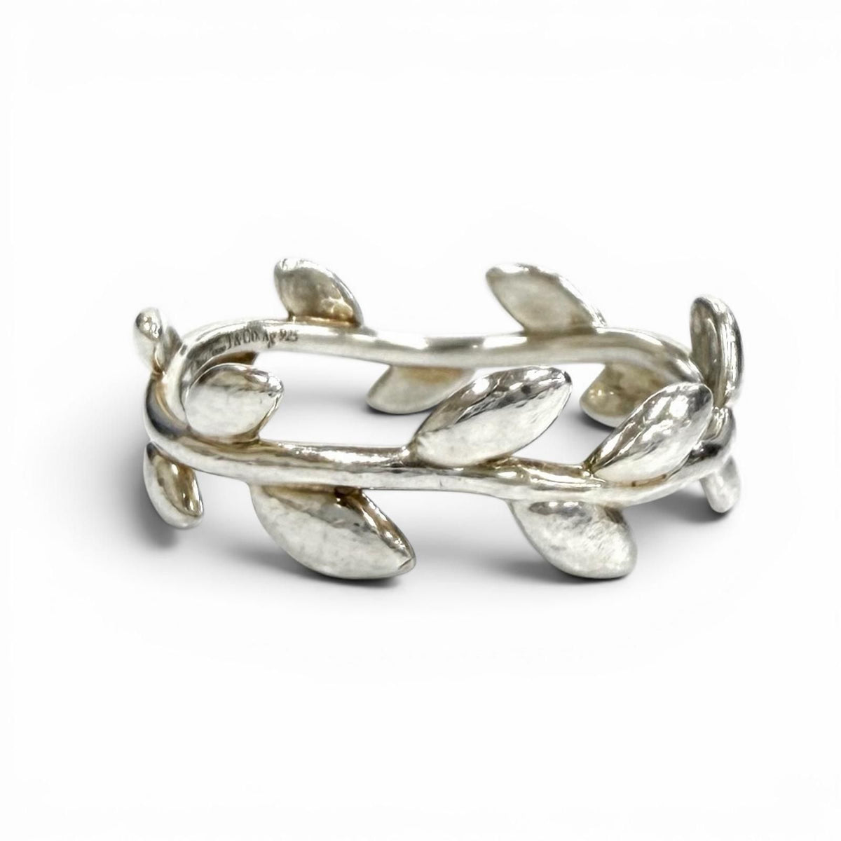 Tiffany & Co Paloma Picasso Olive Leaf Band Ring Silver — view 2