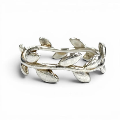 Tiffany & Co Paloma Picasso Olive Leaf Band Ring Silver — view 2