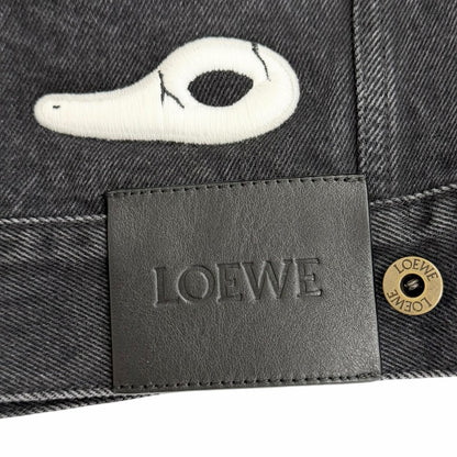 Loewe Suna Fujita Collaboration Mandragora Loose Silhouette Denim Jacket Black — view 7
