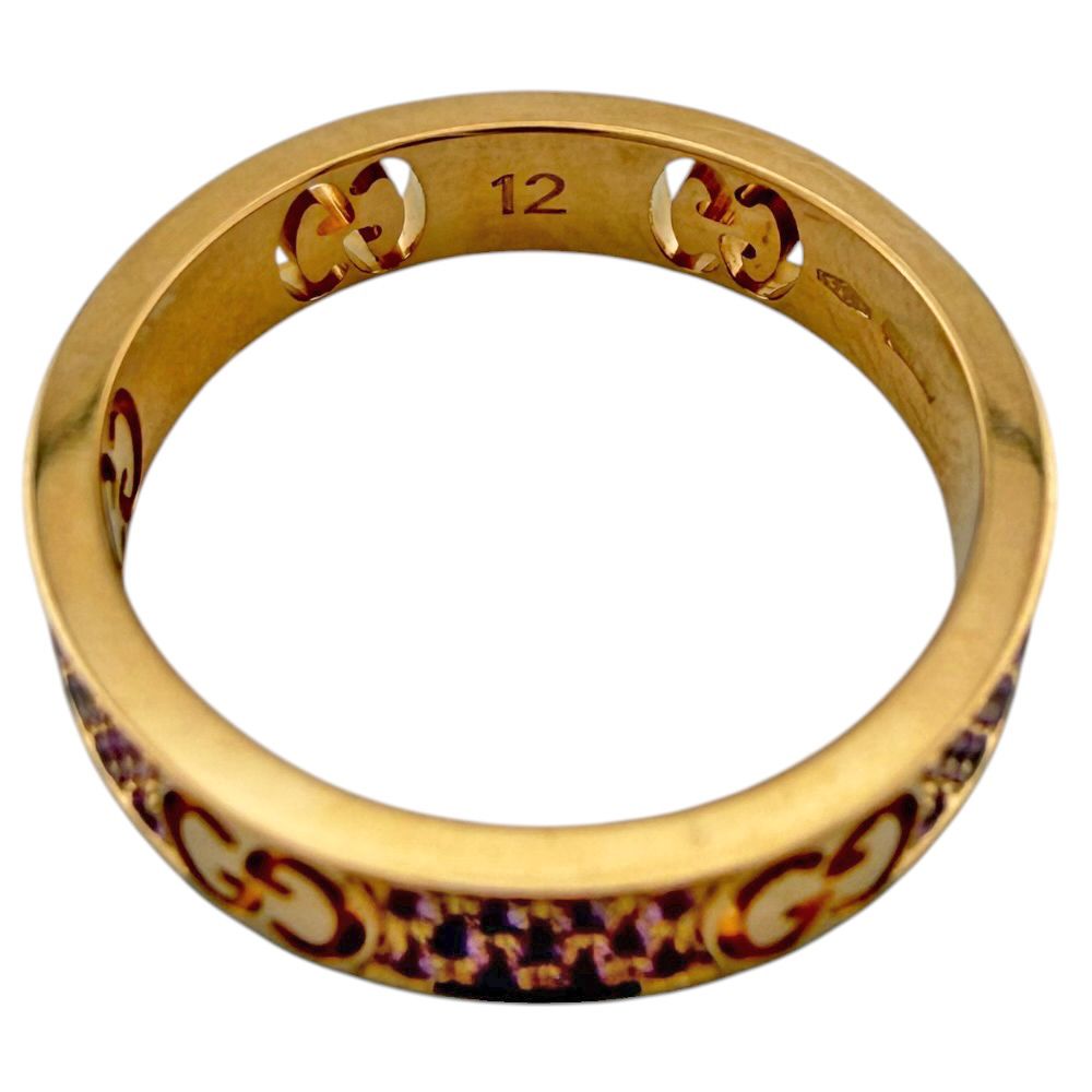 Gucci Icon Star Ring 18K Gold Pink Sapphire — view 5