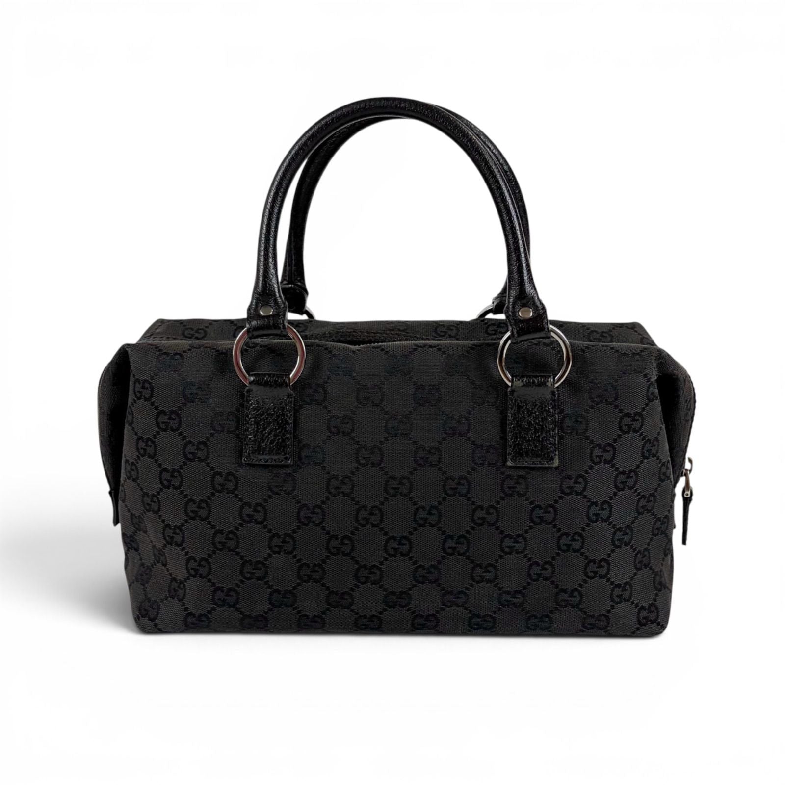 Gucci GG Canvas Mini Boston Bag Black — view 2