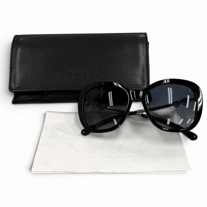 Chanel CC Logo Eco Pearl Square Eyewear — view 2