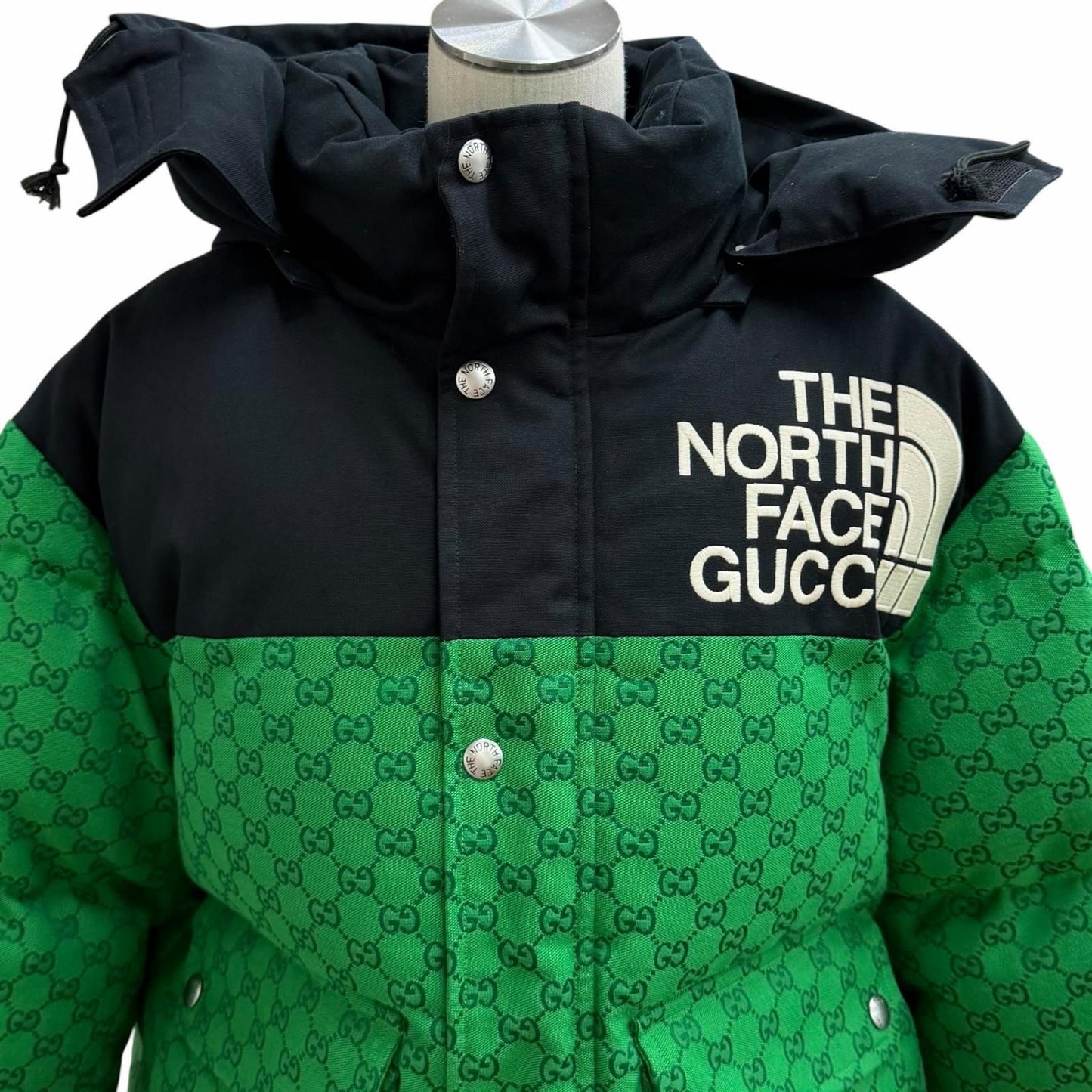 Gucci the North Face GG Padded Short Jacket All Over Pattern Down XS — view 2