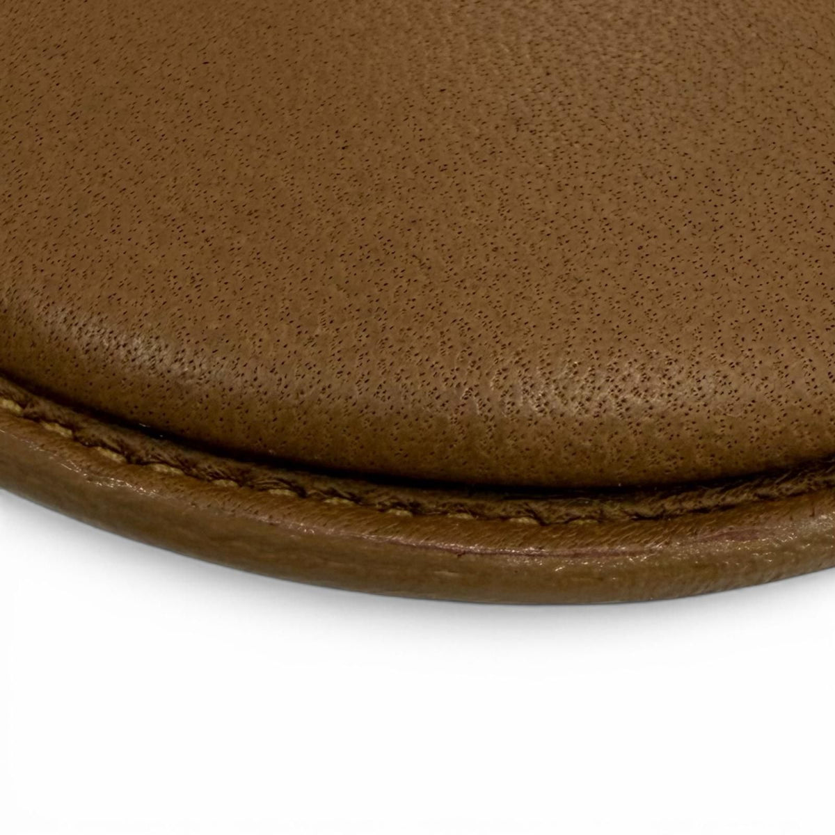 Loewe Sheepskin Anagram Round Zip Leather Coin Case Brown — view 6