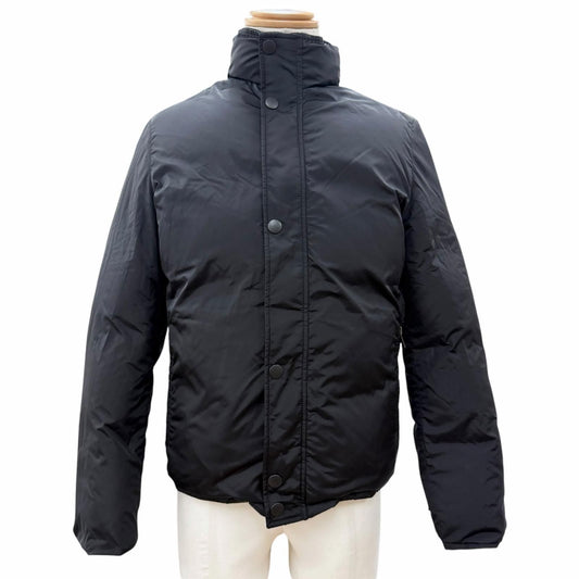 Gucci Vintage Wool Era Logo Button Reversible Down Jacket 44