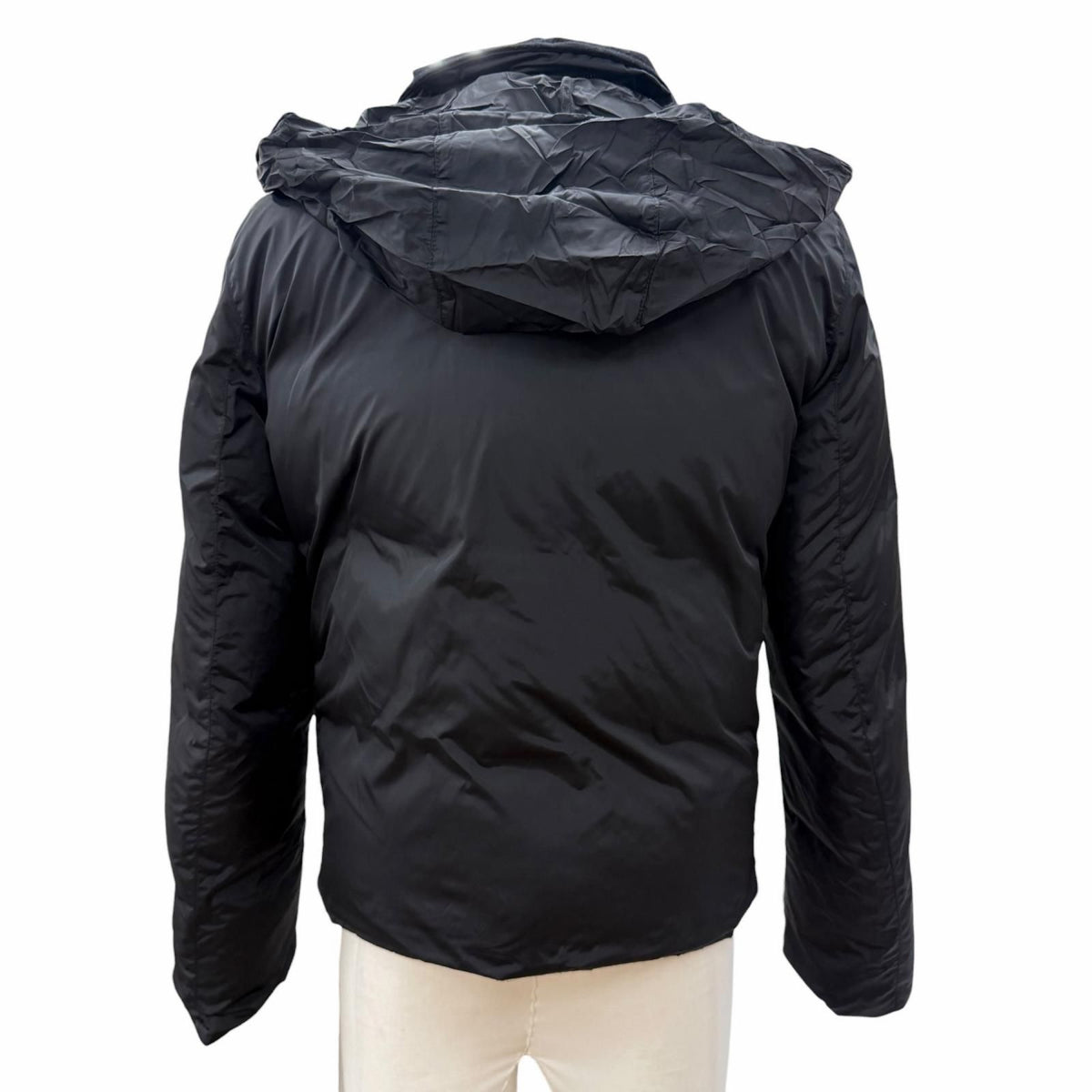 Gucci Vintage Wool Era Logo Button Reversible Down Jacket 44 — view 5