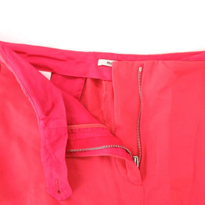 Miu Miu Pants 40 Pink Stretch Straight Silhouette SJ — view 3