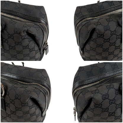 Gucci GG Canvas Mini Boston Bag Black — view 5