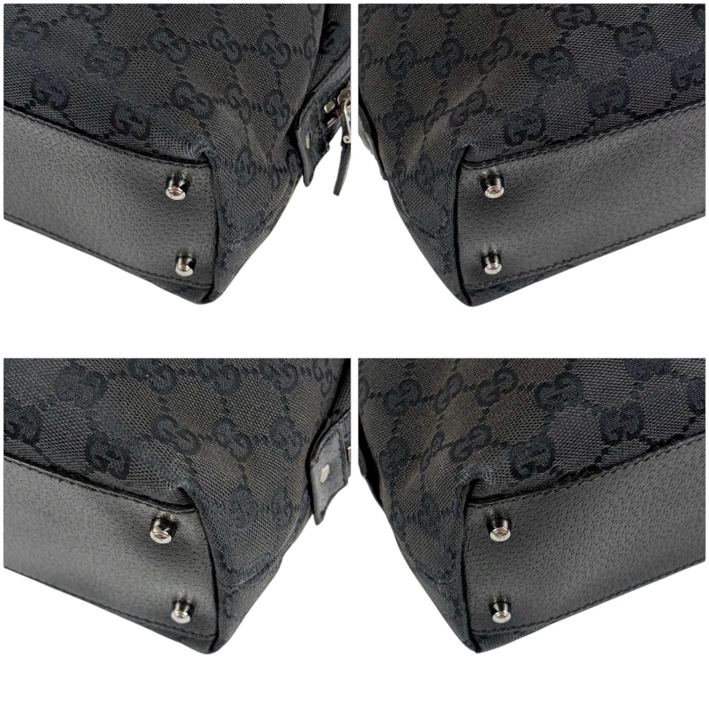 Gucci GG Canvas Mini Boston Bag Black — view 6