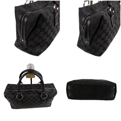 Gucci GG Canvas Mini Boston Bag Black — view 4