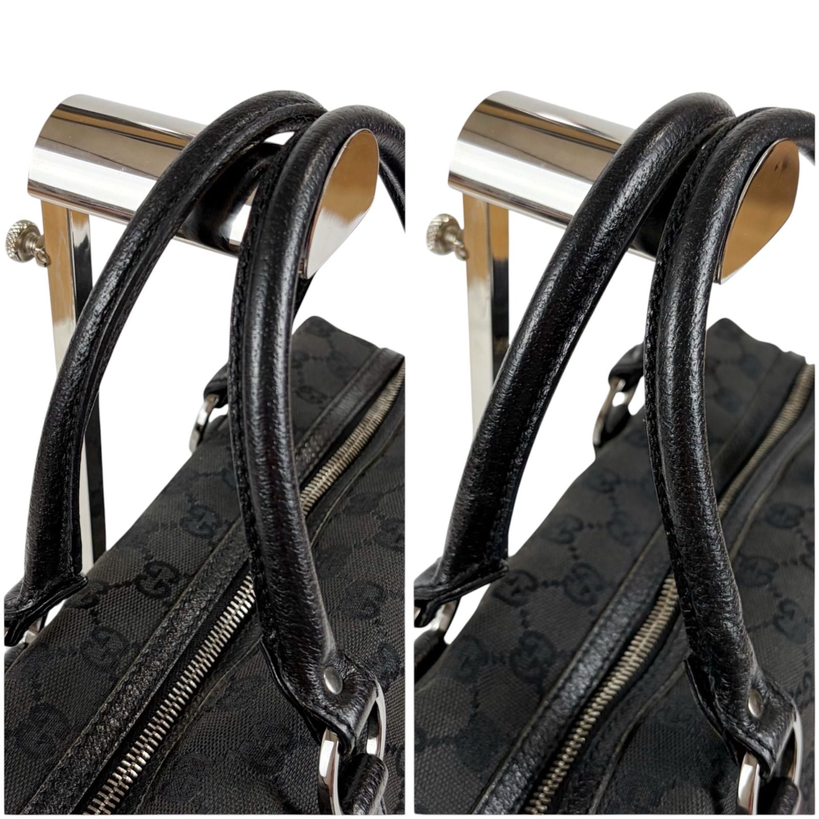 Gucci GG Canvas Mini Boston Bag Black — view 7