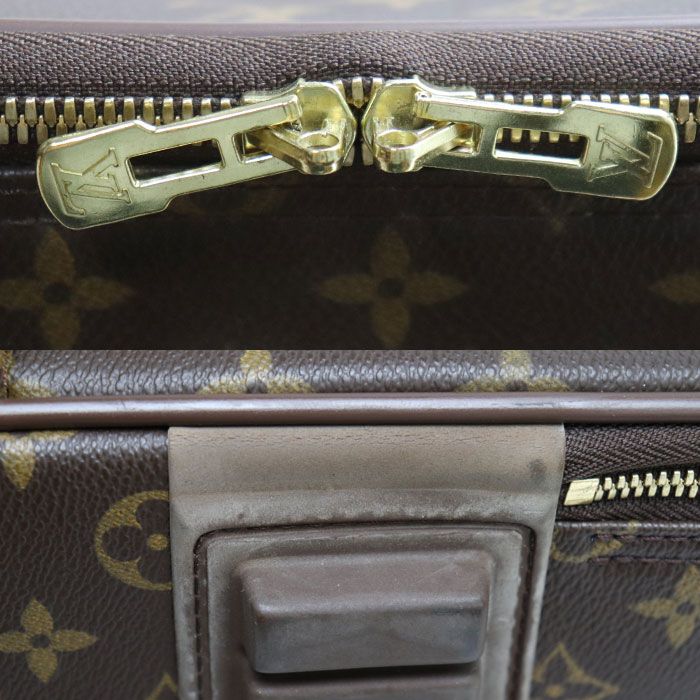 Louis Vuitton Pegase 60 Suitcase Monogram Brown Travel — view 7