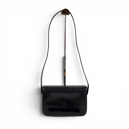 Prada Gradient Mirror Calf Leather Shoulder Bag Gray Black — view 2