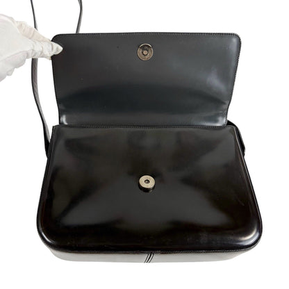 Prada Gradient Mirror Calf Leather Shoulder Bag Gray Black — view 6