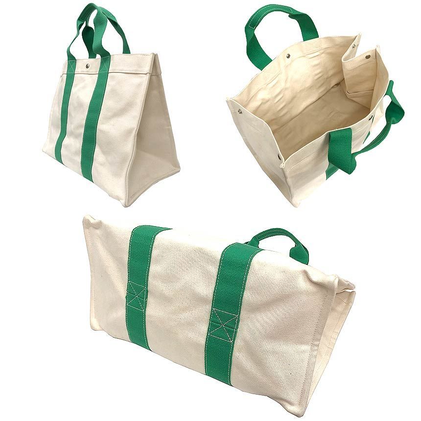 Hermes Bora Bora GM Tote Bag Cotton Canvas Unbleached Green — view 2