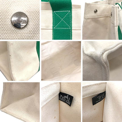 Hermes Bora Bora GM Tote Bag Cotton Canvas Unbleached Green — view 3