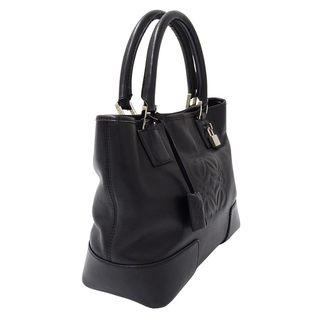 Loewe Bag Handbag Justa Leather Black — view 4
