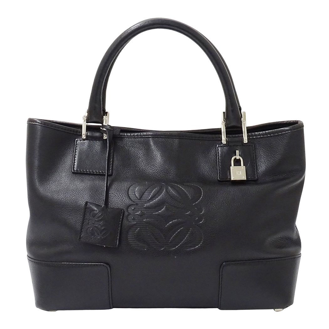 Loewe Bag Handbag Justa Leather Black