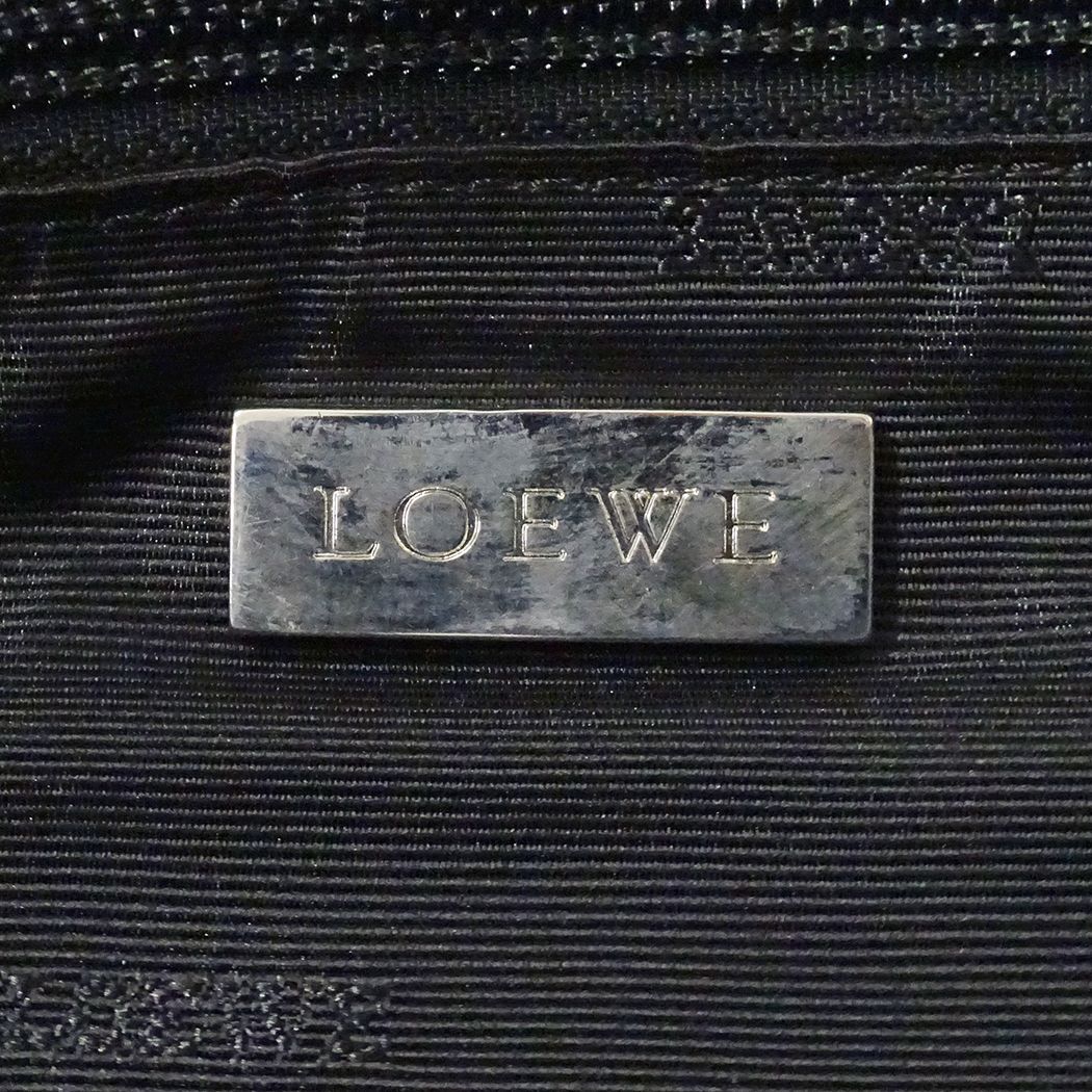 Loewe Bag Handbag Justa Leather Black — view 6