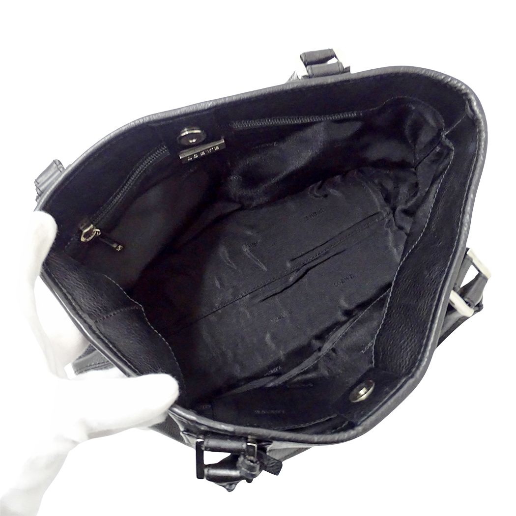 Loewe Bag Handbag Justa Leather Black — view 5