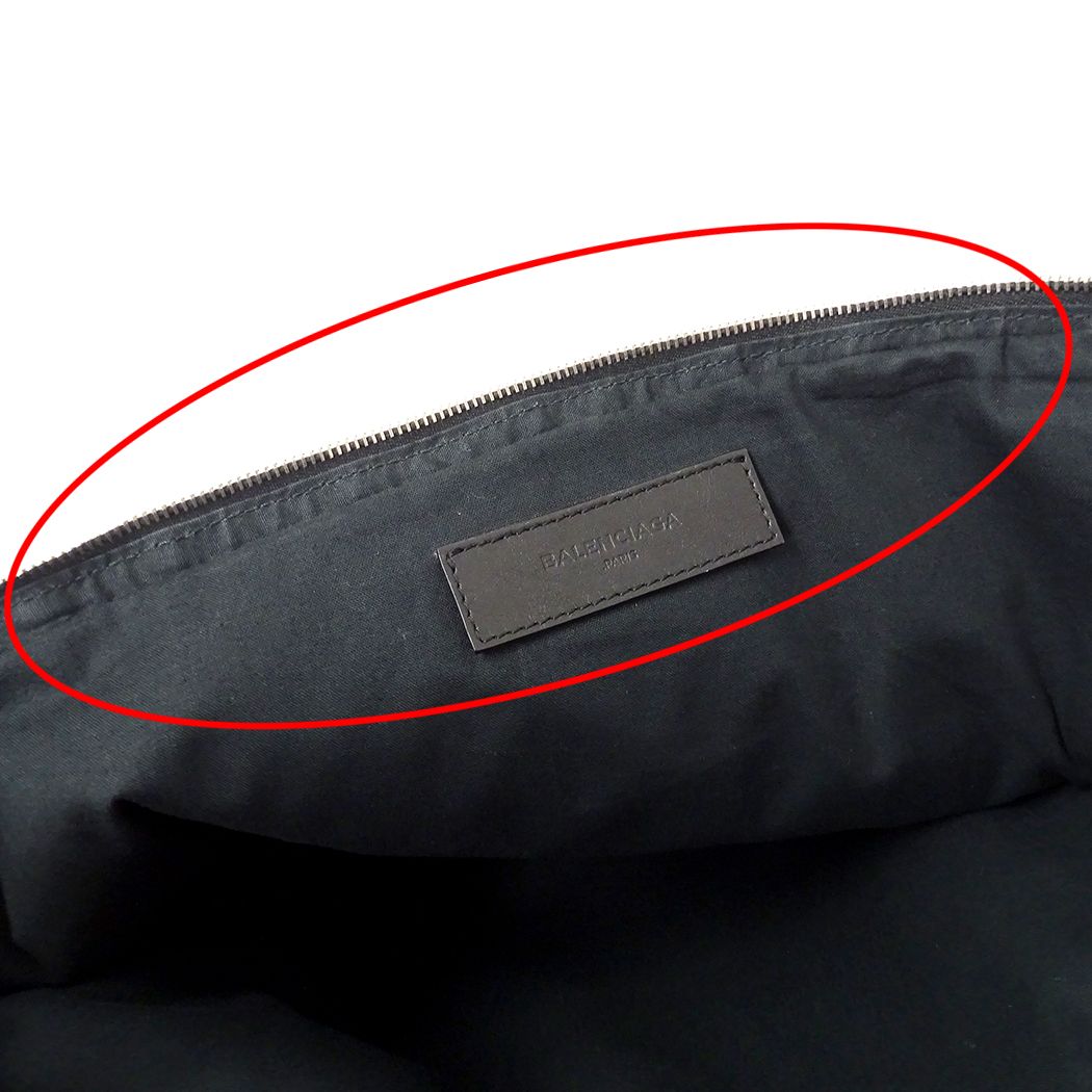 Balenciaga Business Leather Blue Gray Briefcase — view 7