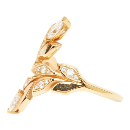 Tiffany & Co Victoria Vine Bypass Ring 18K Yellow Gold — view 3