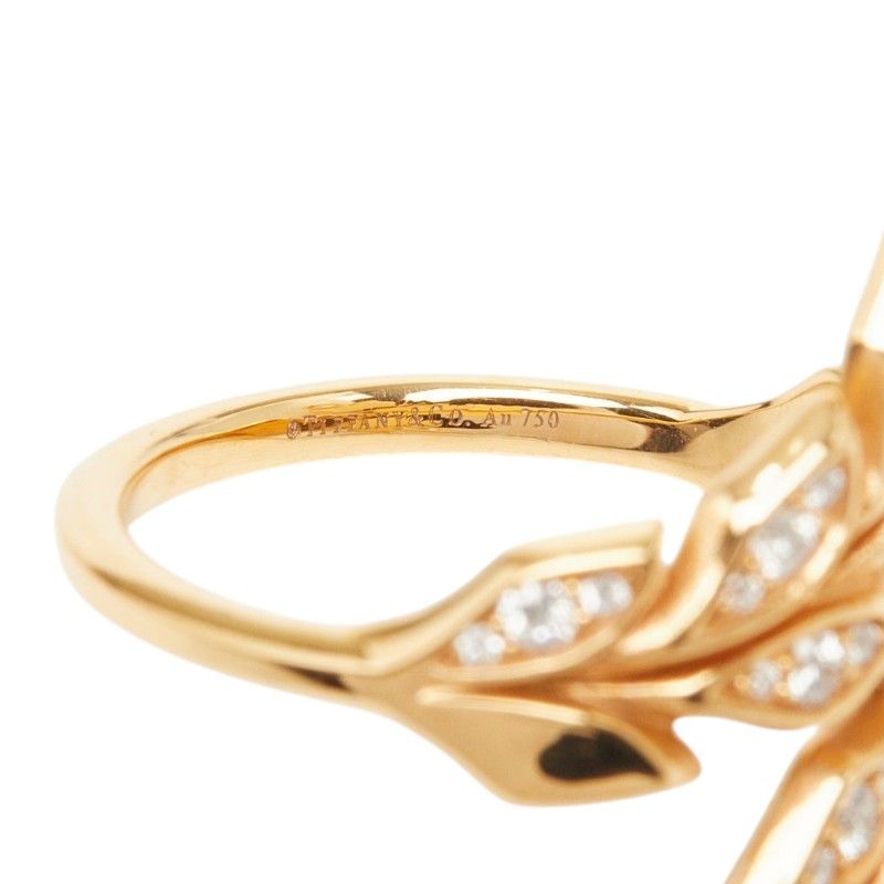 Tiffany & Co Victoria Vine Bypass Ring 18K Yellow Gold — view 6