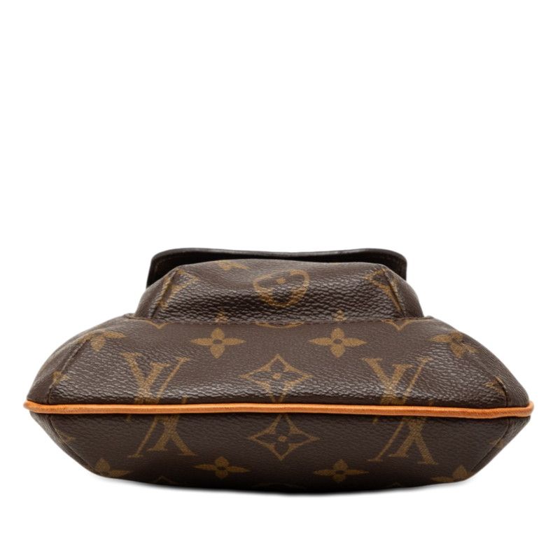 Louis Vuitton Monogram Partition Pouch Brown Leather — view 3