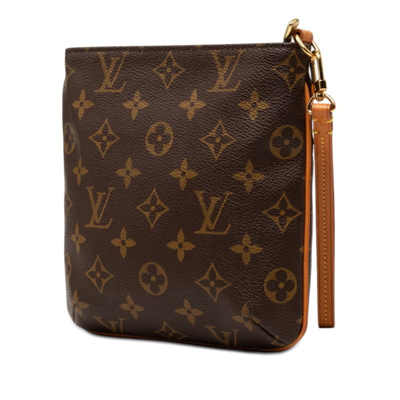 Louis Vuitton Monogram Partition Pouch Brown Leather — view 2