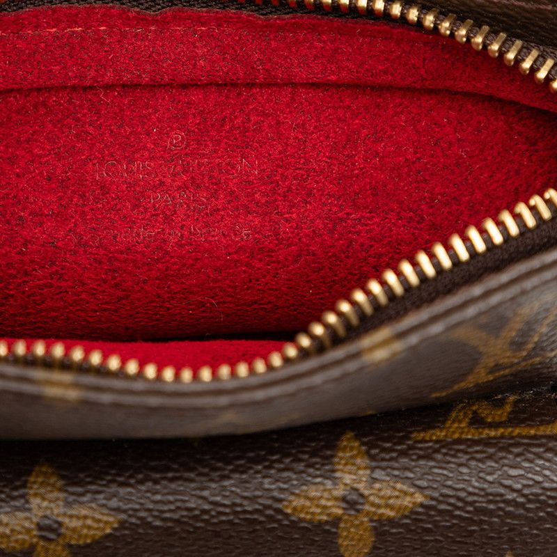 Louis Vuitton Monogram Partition Pouch Brown Leather — view 5