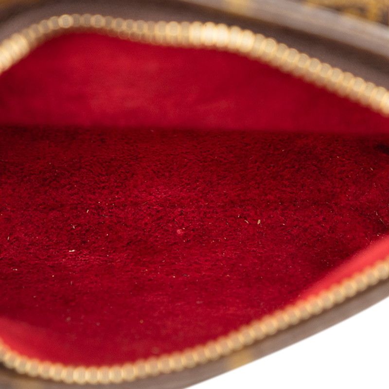 Louis Vuitton Monogram Partition Pouch Brown Leather — view 4