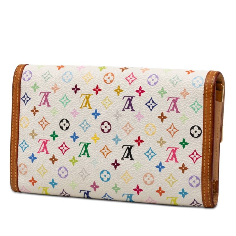 Louis Vuitton Monogram Multicolor Porte Tresor International Trifold Wallet — view 2