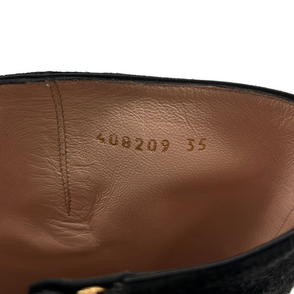 Gucci GG Marmont Suede Long Boots Black 35 — view 7