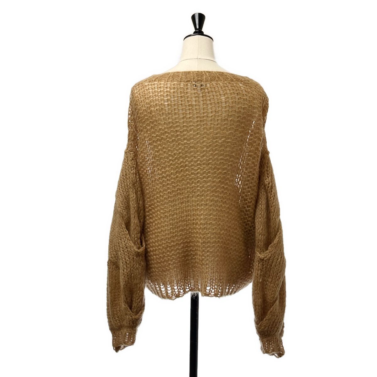 Loewe Anagram Mohair Knit S Brown Sweater — view 5
