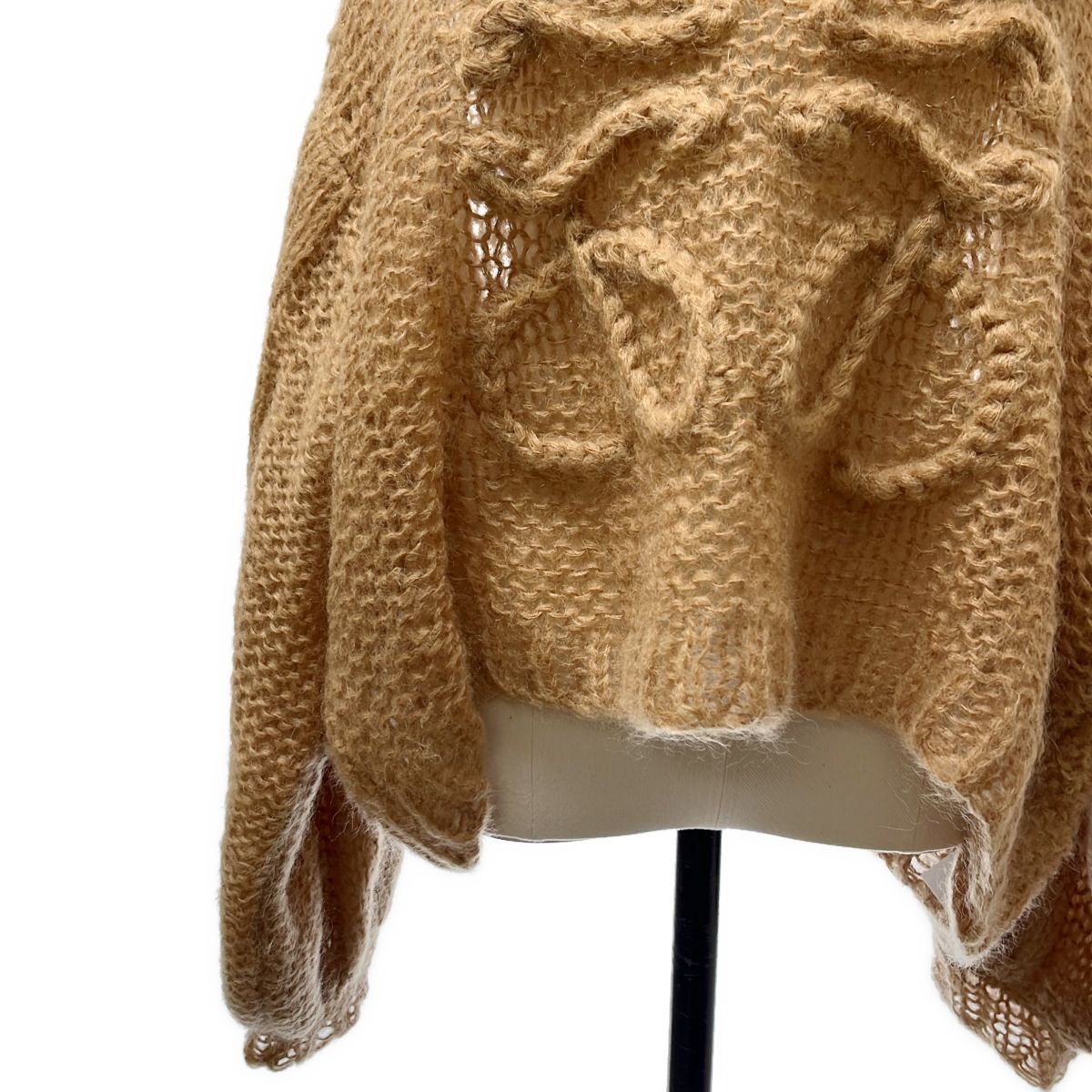Loewe Anagram Mohair Knit S Brown Sweater — view 3