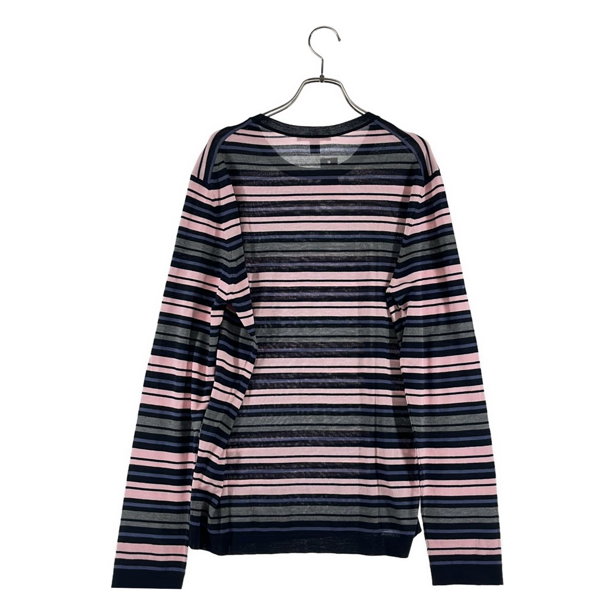 Louis Vuitton Wool Silk Border Crew Neck Knit L Multicolor Sweater — view 4