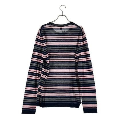 Louis Vuitton Wool Silk Border Crew Neck Knit L Multicolor Sweater — view 4