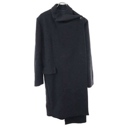 Balenciaga Wool Melton Deformation Over Coat Black 42